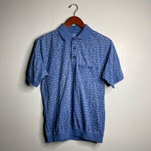 Y2K vintage blue polo shirt size small by David Taylor